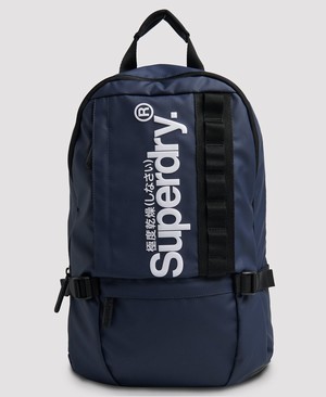 Superdry Slim Line Tarp Férfi Hátizsák Sötétkék | KABLQ3015